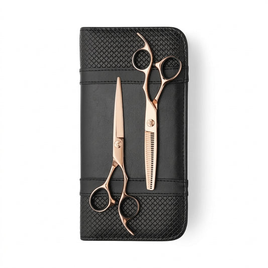Opulent Shears Rosé Duo Precision Cutting & Thinning Set